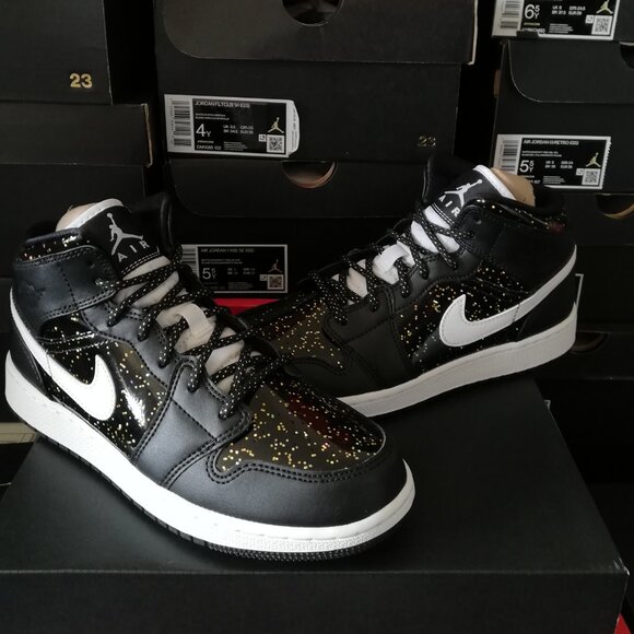 AIR JORDAN 1 SE MID "SPARKLE" WOMEN'S US SIZE 7.5 BRAND NEW IN BOX - Picture 9 of 10